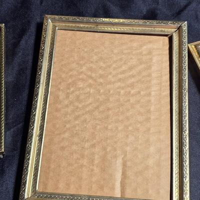 Metal gold framed picture frames