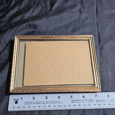 Metal gold framed picture frames