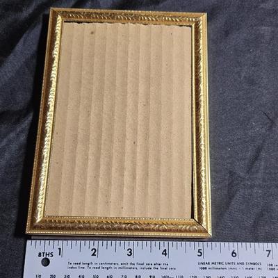 Metal gold framed picture frames