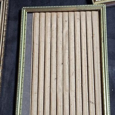 Metal gold framed picture frames
