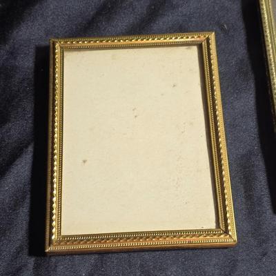 Metal gold framed picture frames