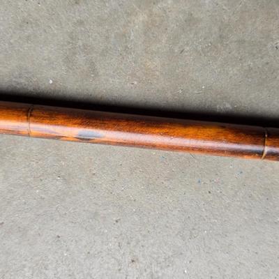 Two vintage wooden walking canes