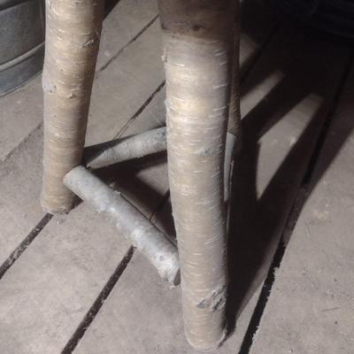 Natural Log Seat Stool