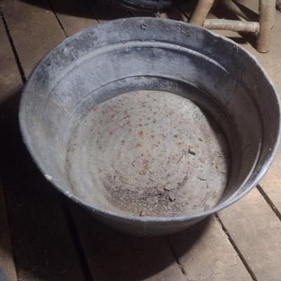 Galvanized Round Tub Choice A