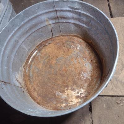 Galvanized Round Tub Choice C