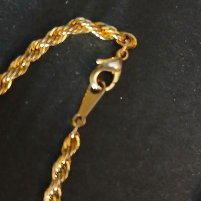 Gold toned chains - including one that is 14k GP and two watches