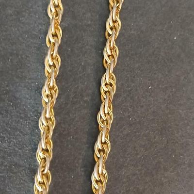 Gold toned chains - including one that is 14k GP and two watches