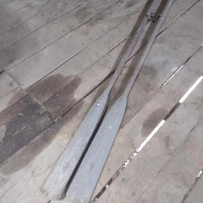 Set of Wood Boat Oars Choice A