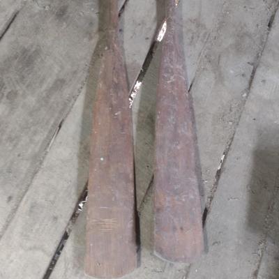 Set of Wood Boat Oars Choice B