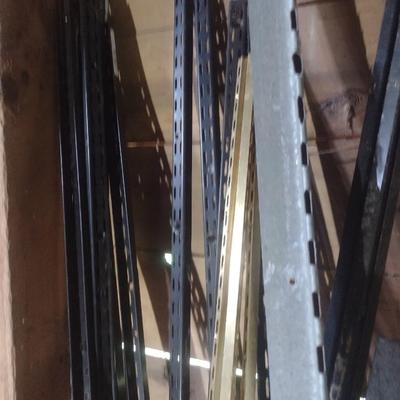 Collection of Metal Retail Shelving Standards Various Sizes