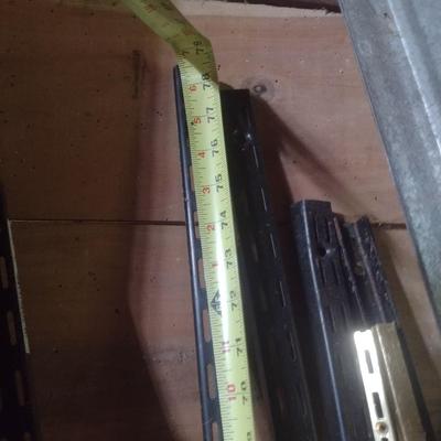 Collection of Metal Retail Shelving Standards Various Sizes