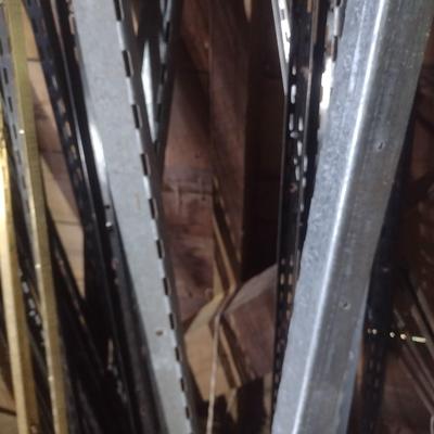 Collection of Metal Retail Shelving Standards Various Sizes