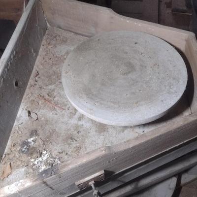Vintage Wood Framed Foot Pedal Potter's Wheel