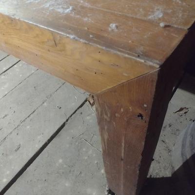 Hand Crafted Wormy Chestnut Farm Table