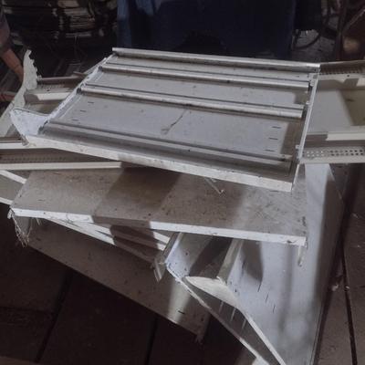 Assortment of Metal Retail Shelves Various Sizes