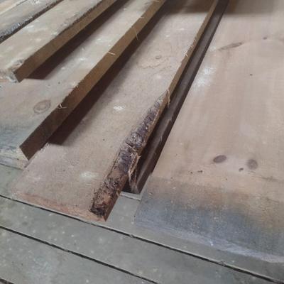 Bundle of Pine Lumber Various Lengths and Widths