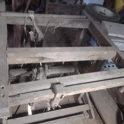 Antique Wood Framed Loom