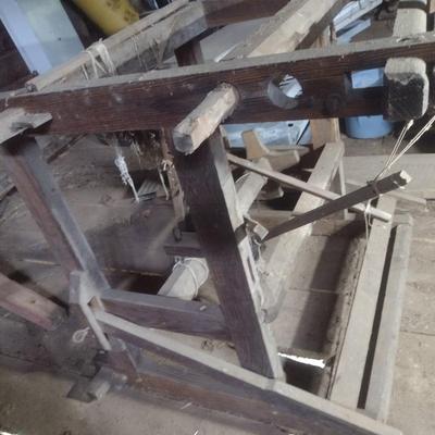 Antique Wood Framed Loom