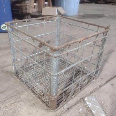 Vintage Pet Dairy Wire Milk Crate