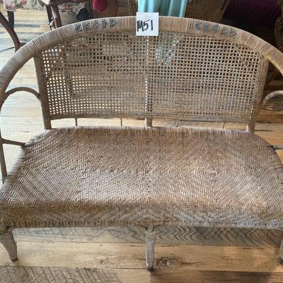 M51-Wicker loveseat