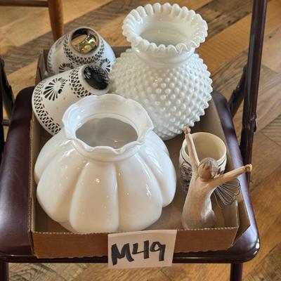 M49-Glass lampshades ect