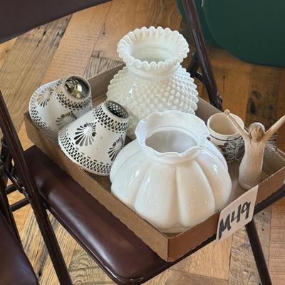 M49-Glass lampshades ect