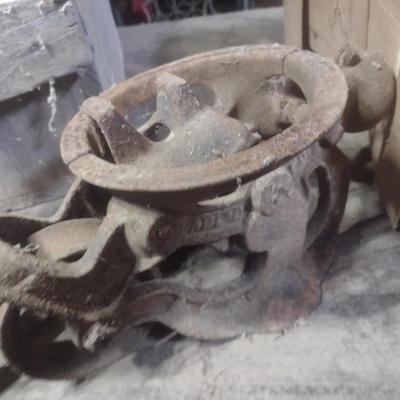 Collection of Antique and Primitive Farm and Barn Items Choice B (Table Not Included)