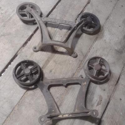 Antique Climax Cast Iron Hay Trolley