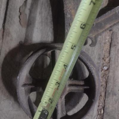 Antique Climax Cast Iron Hay Trolley