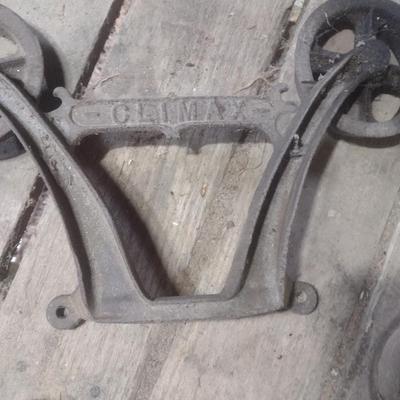 Antique Climax Cast Iron Hay Trolley