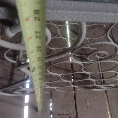 Glass Top Metal Base Wine Rack Table