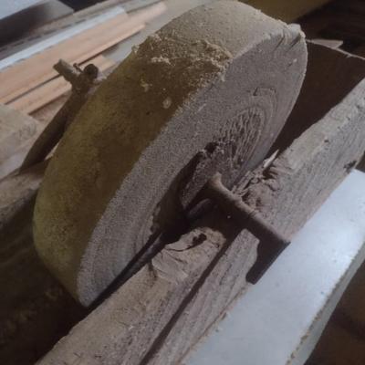 Antique Blacksmith's Grinding Sharpening Wheel