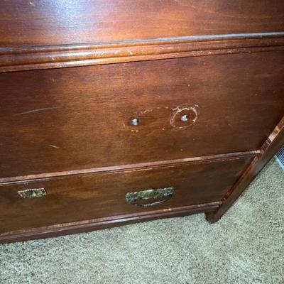 UP34-Antique dresser with Mirror