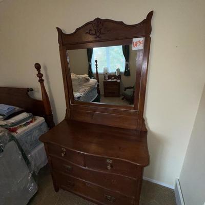 UP34-Antique dresser with Mirror