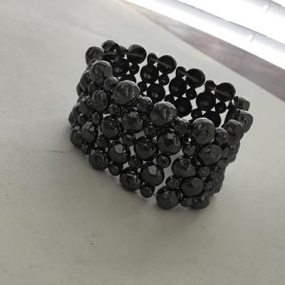 Beautiful black stretchy fashion bracelet