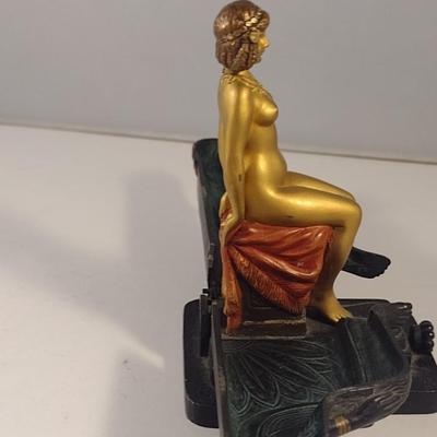 Sale Photo Thumbnail #324: Antique Cold-Painted Vienna Erotic Bronze Egyptian Deity 'Naughty'- Approx 5 7/8" Tall