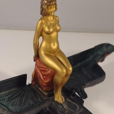 Sale Photo Thumbnail #322: Antique Cold-Painted Vienna Erotic Bronze Egyptian Deity 'Naughty'- Approx 5 7/8" Tall