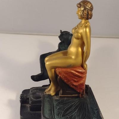 Sale Photo Thumbnail #326: Antique Cold-Painted Vienna Erotic Bronze Egyptian Deity 'Naughty'- Approx 5 7/8" Tall