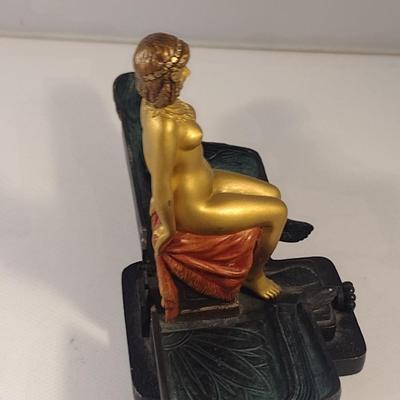 Sale Photo Thumbnail #323: Antique Cold-Painted Vienna Erotic Bronze Egyptian Deity 'Naughty'- Approx 5 7/8" Tall