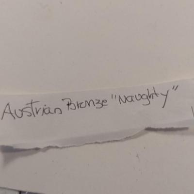 Sale Photo Thumbnail #328: Antique Cold-Painted Vienna Erotic Bronze Egyptian Deity 'Naughty'- Approx 5 7/8" Tall