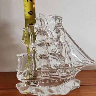 Waterford Crystal Tall Ship Sail Boat