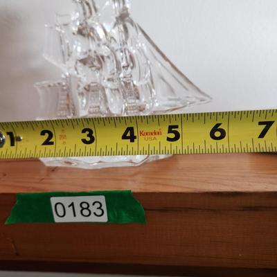 Waterford Crystal Tall Ship Sail Boat