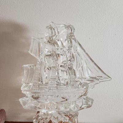 Waterford Crystal Tall Ship Sail Boat