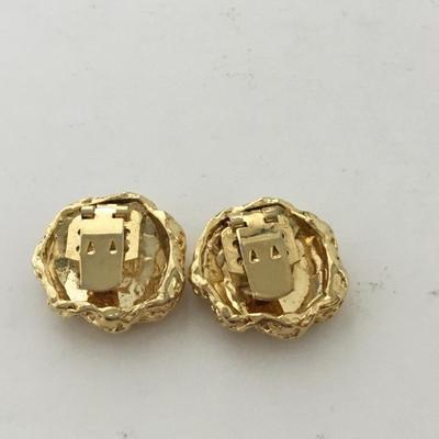 Gold tone beautiful vintage shoe clips