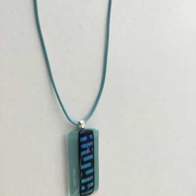 Beautiful light blue fashion necklace