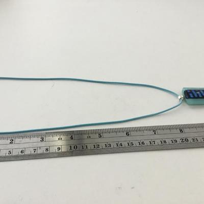 Beautiful light blue fashion necklace