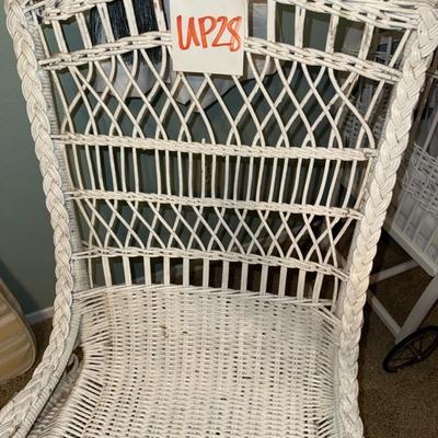 UP28-Wicker rocking chair