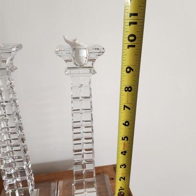 Vintage Collectable Glass Ring Holder, Glass Shoe, Trinket box, Vase, Rogaska Candle Holder