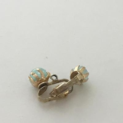Vintage Hong Kong marked clip on earrings
