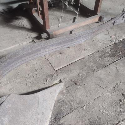Antique Horse Drawn Single Row Turn Plow for Parts Bad Handle